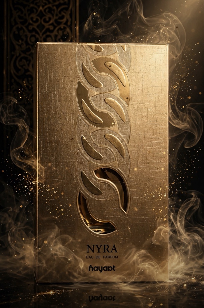 NYRA Eau de Parfum dourado