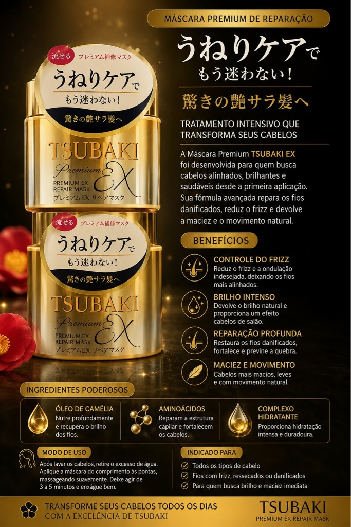 TSUBAKI Máscara Premium de Reparação