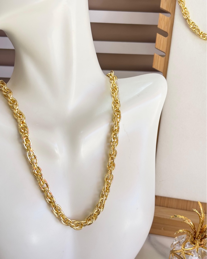 Cadena Trenzada Dorée | Baño de Oro