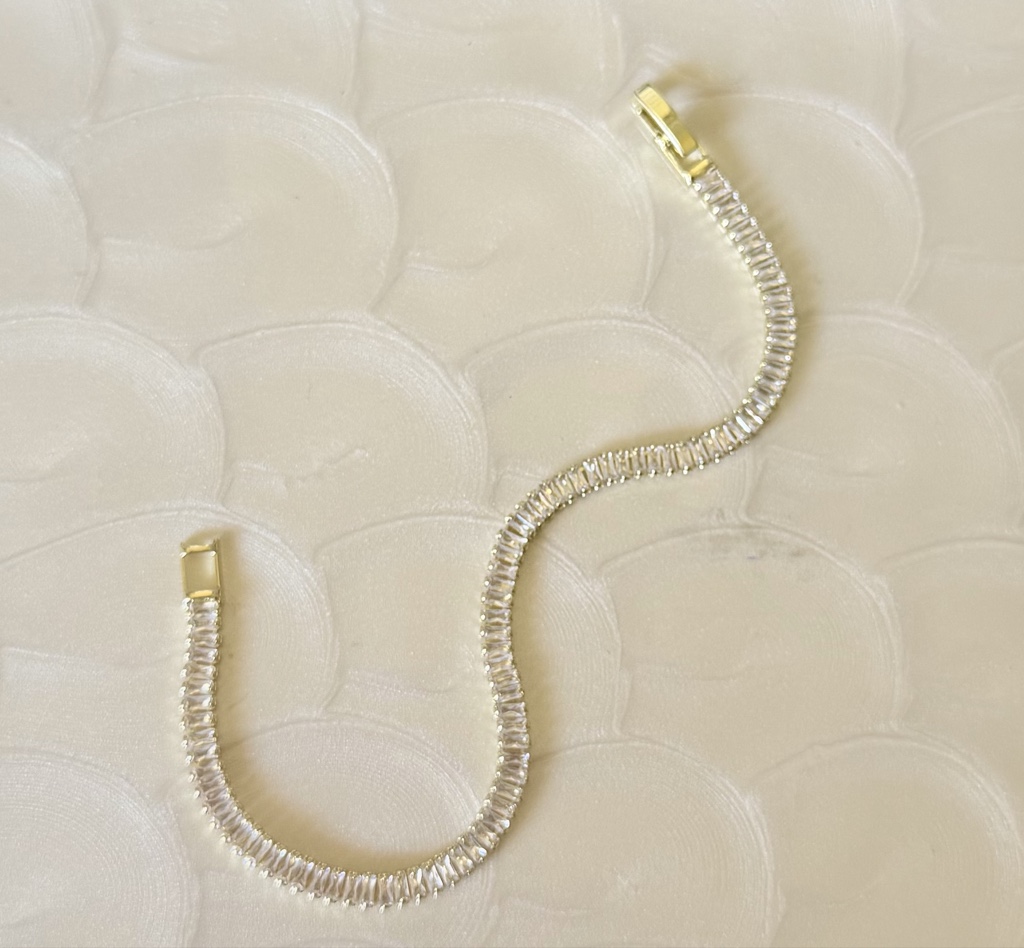 Pulsera Tennis Baguette
