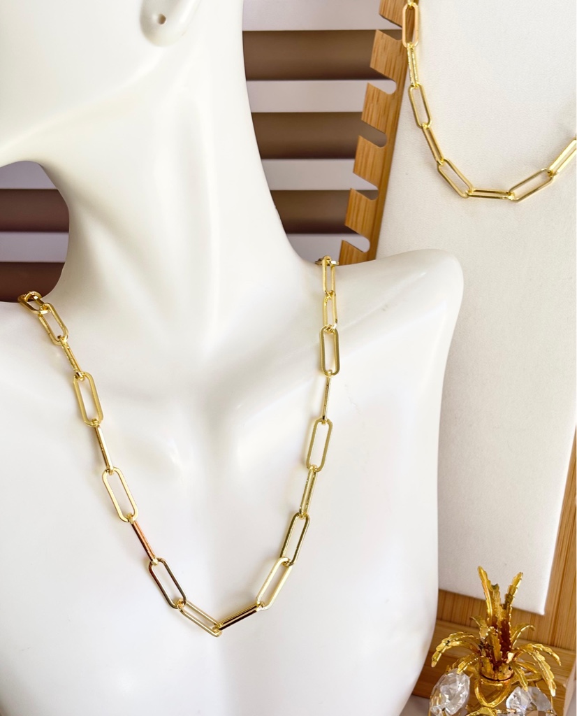 Cadena Paperclip | Baño de Oro
