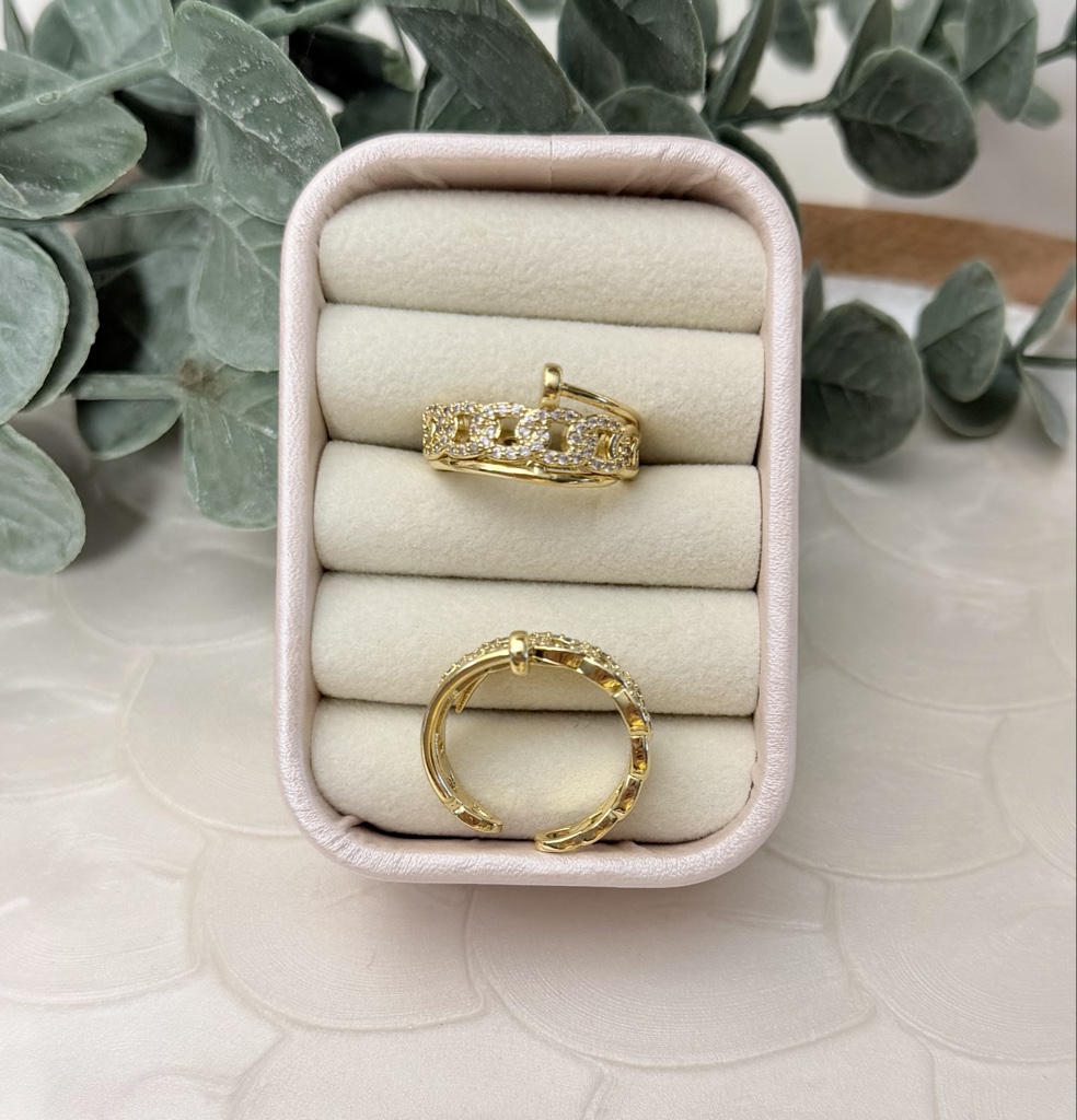 Anillo Ajustable Cadena Luxe