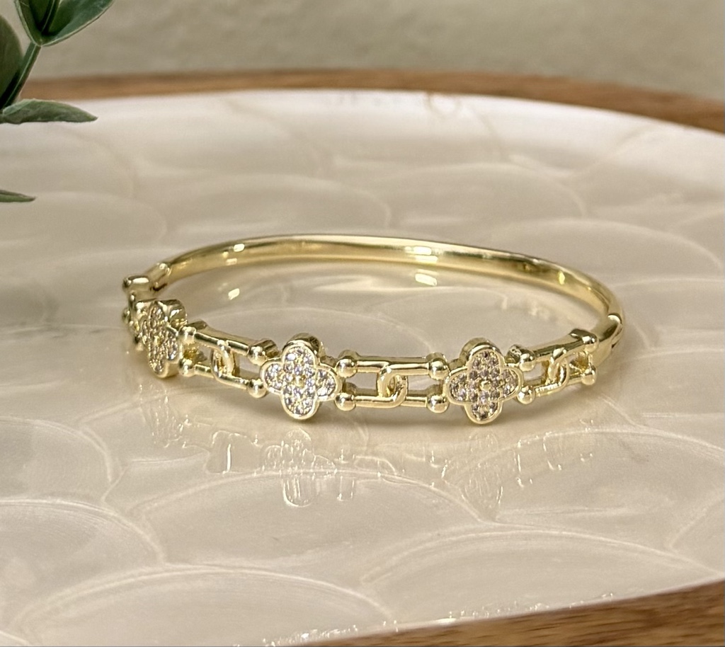 Brazalete trébol deluxe