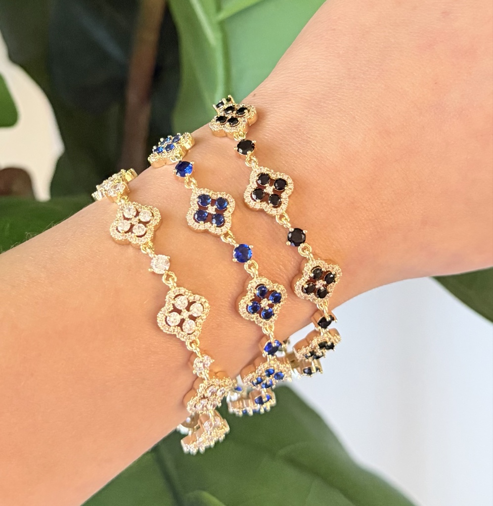 Pulsera trébol luz radiante
