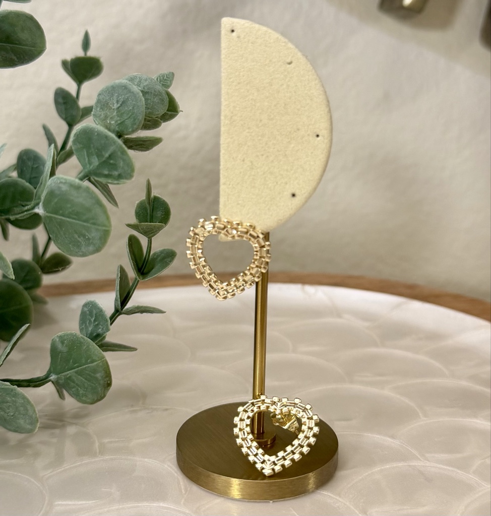 Aretes Corazón Entrelazado