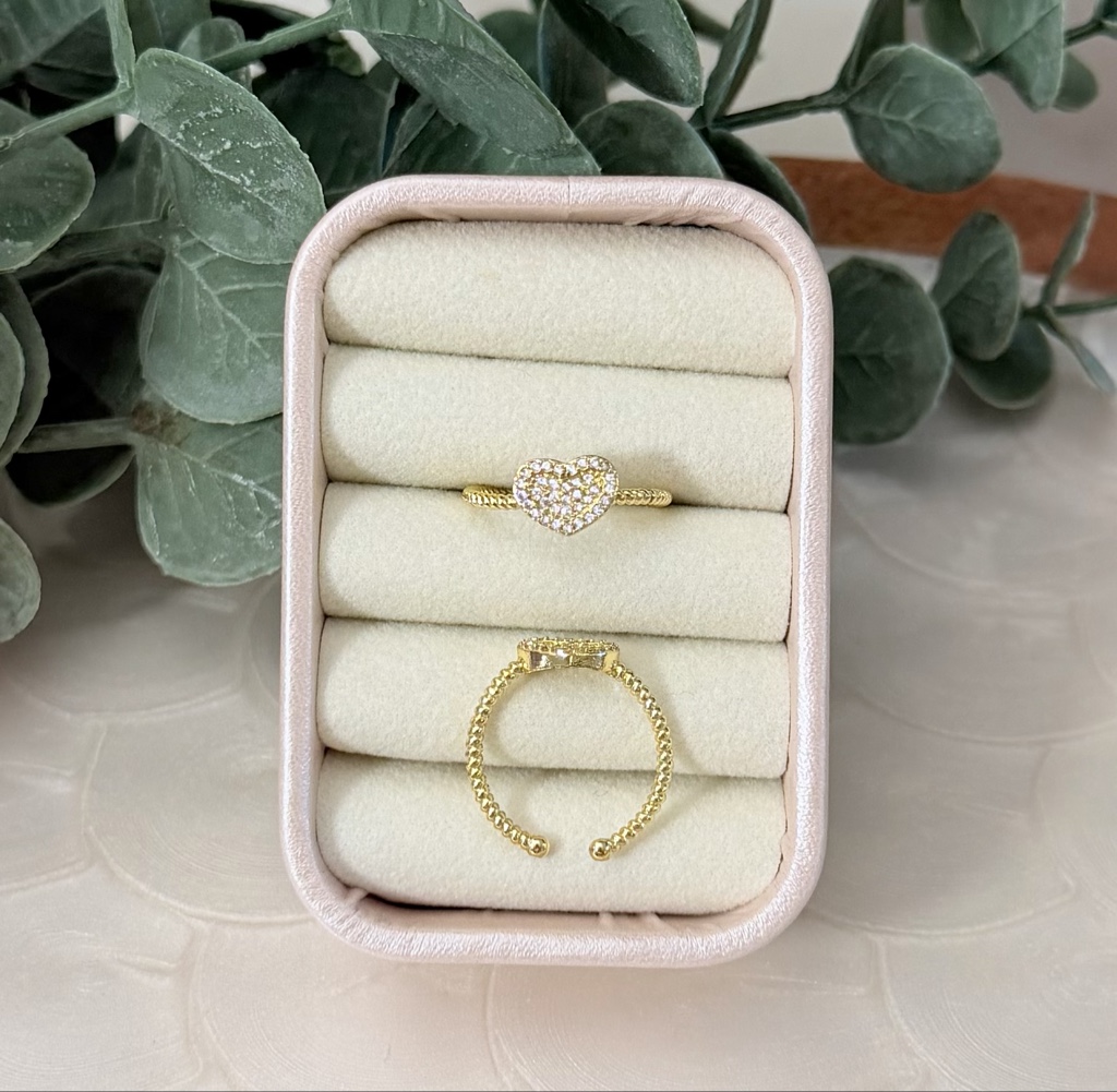 Anillo Corazón Brillante