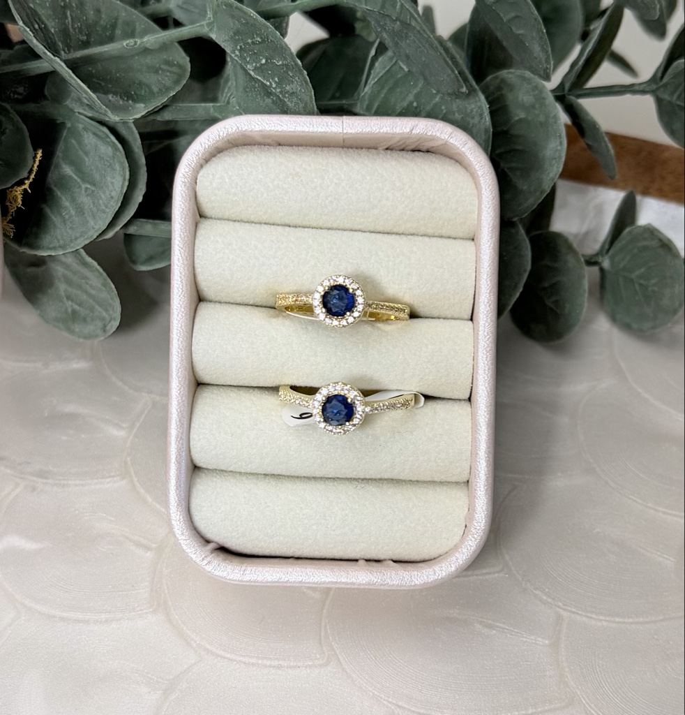 Anillo Ajustable Zafiro Real