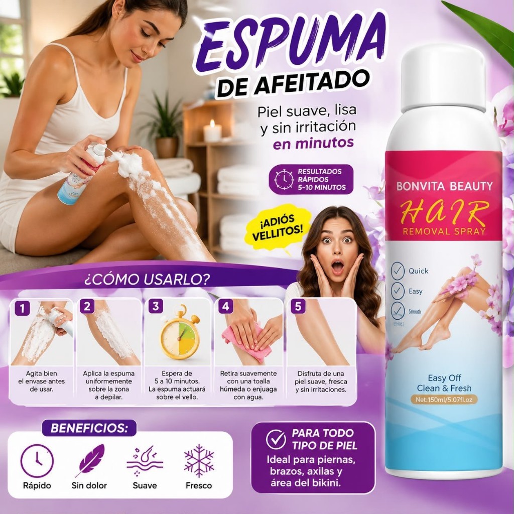 Bonvita Beauty espuma depilatoria