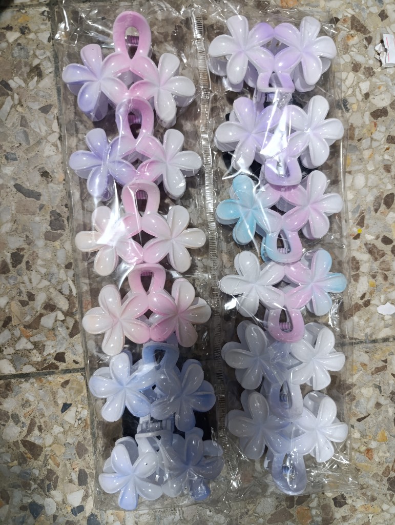 Ganchos flor pastel