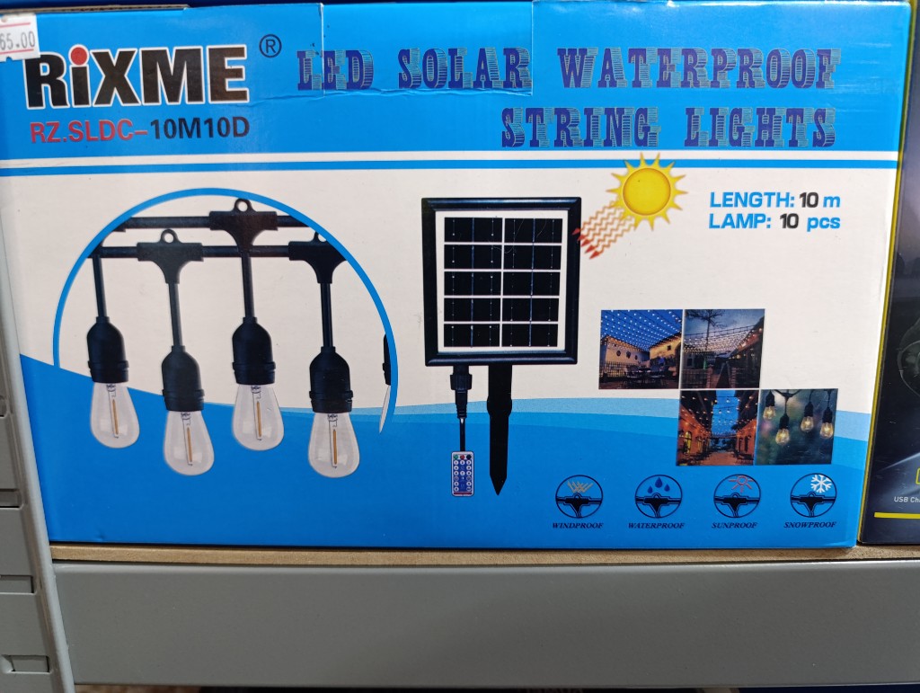 Luces Led Solares de 10 mts.