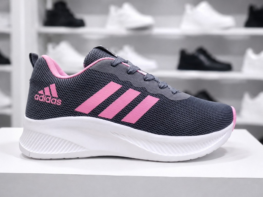 Adidas pixel plomo/rosa
