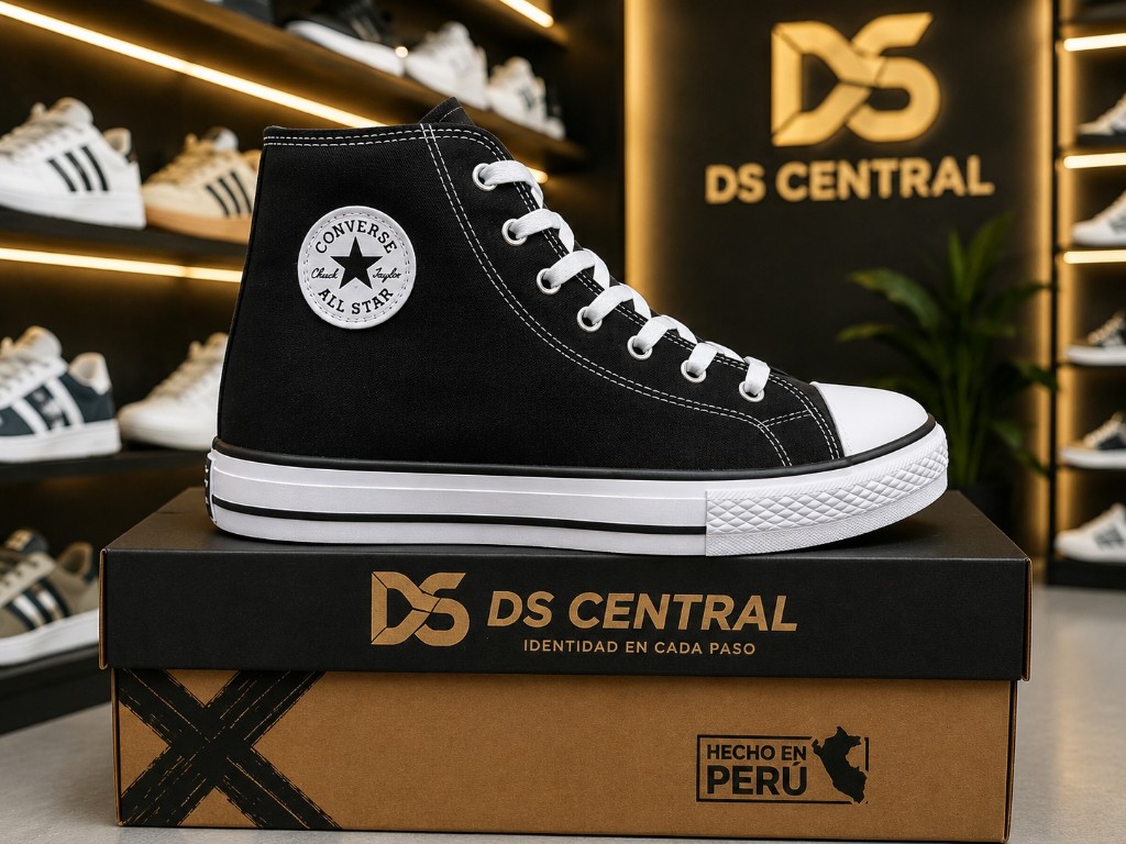 Converse botín negro (grande)