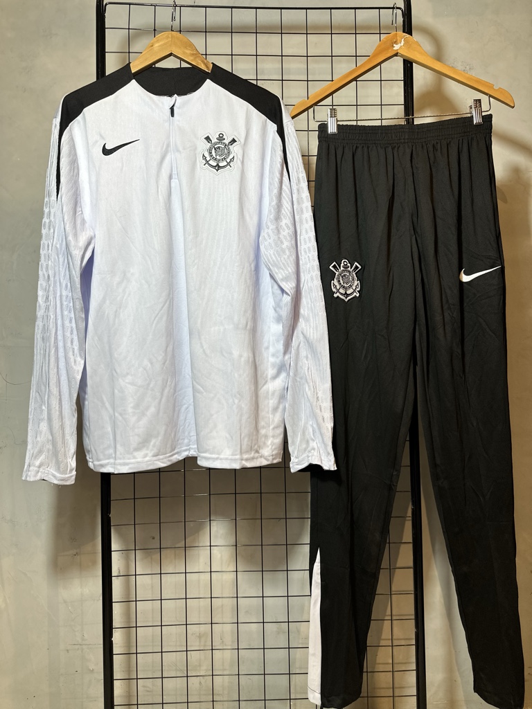 Corinthians blanco y negro conjunto deportivo Nike
