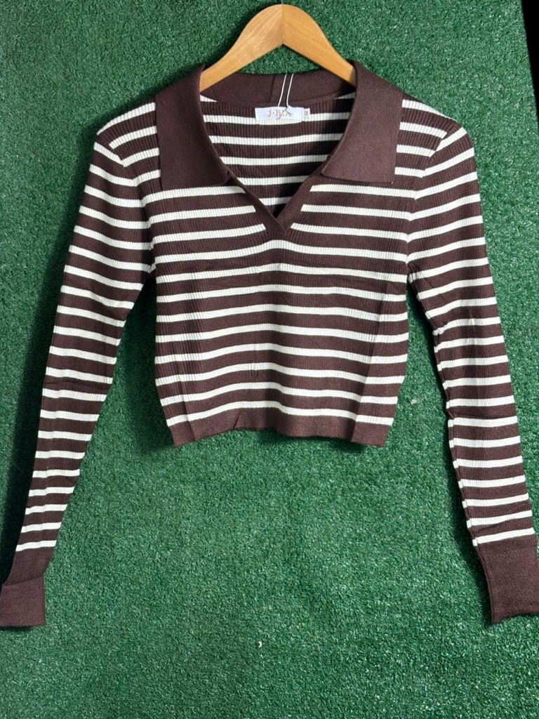 Cropped listrado