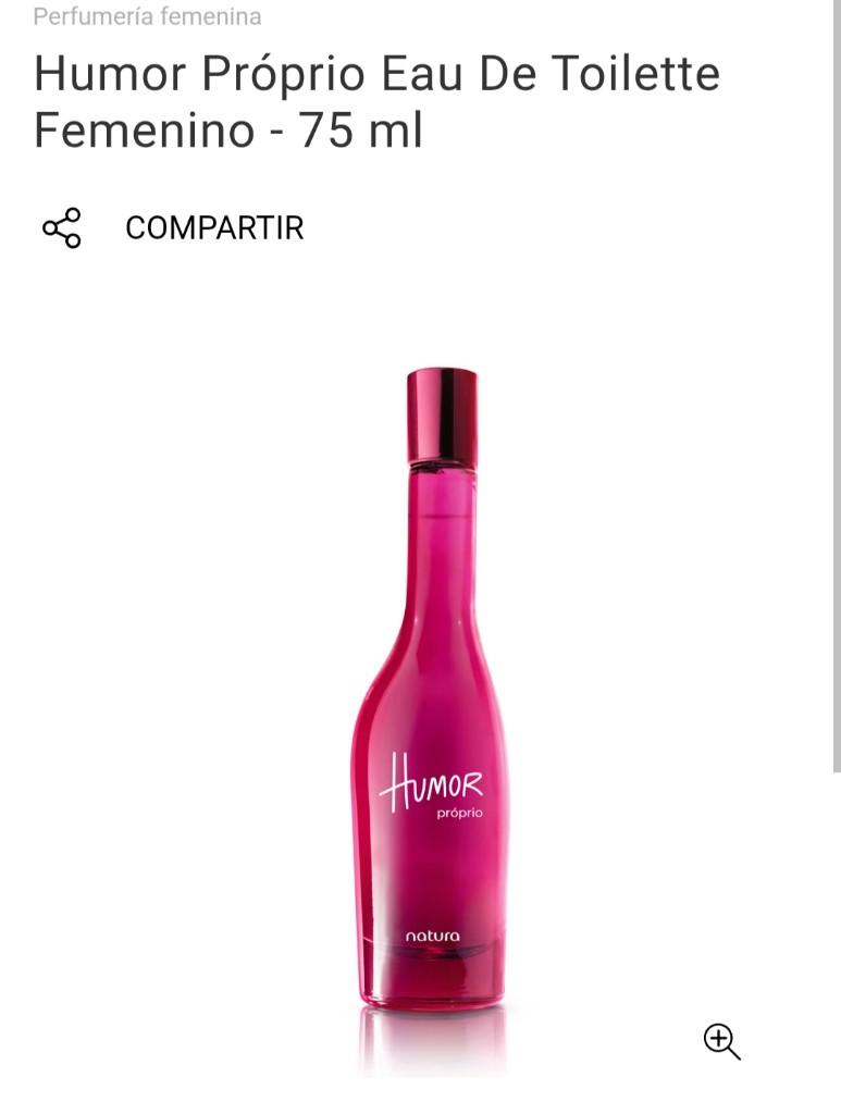 Humor Propio Eau de Toilette Femenino 75 ml
