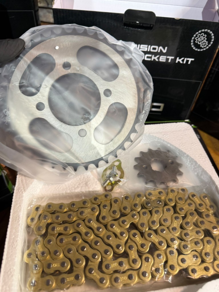 KIT TRANSMISION KA 150 HAOJUE 40D 14D C DORADA SEIPRO RACING