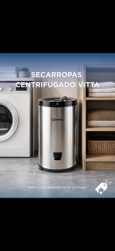 Vitta secarropas centrífugo inoxidable