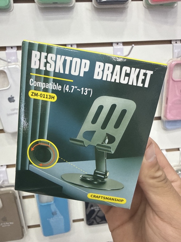 Soporte escritorio erza metalizado