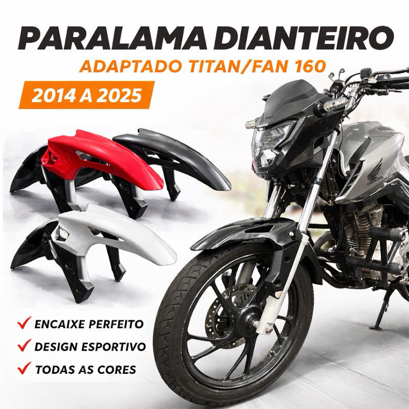 Pára-lama cb 300f cg 150/160 2014 a 2026 consultar cores disponíveis