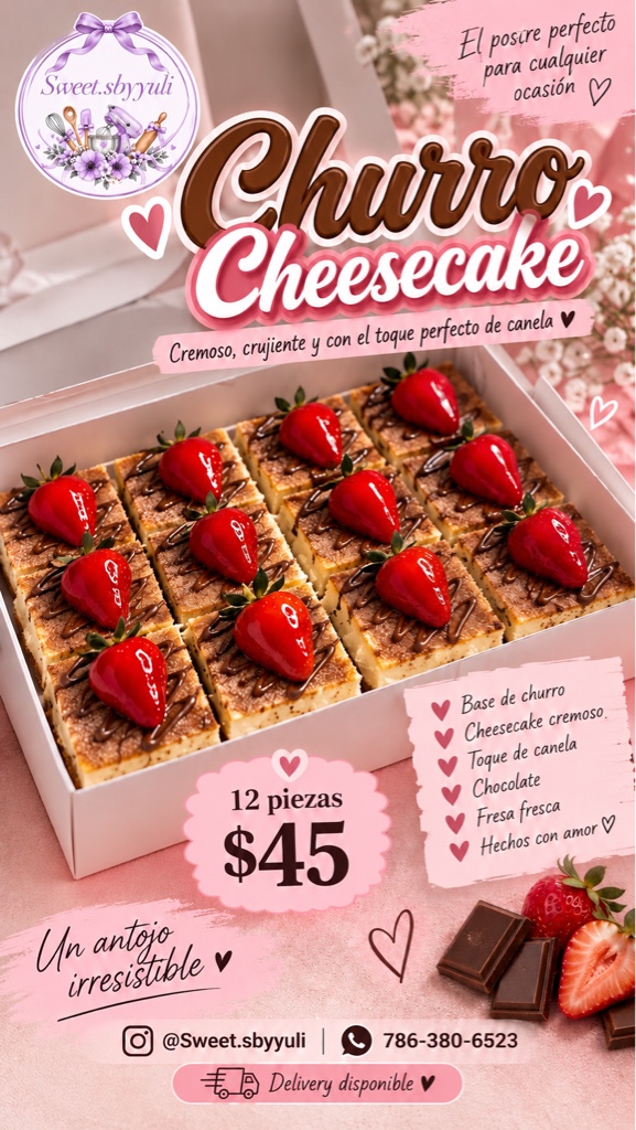 Churro Cheesecake de Fresa 🍓
