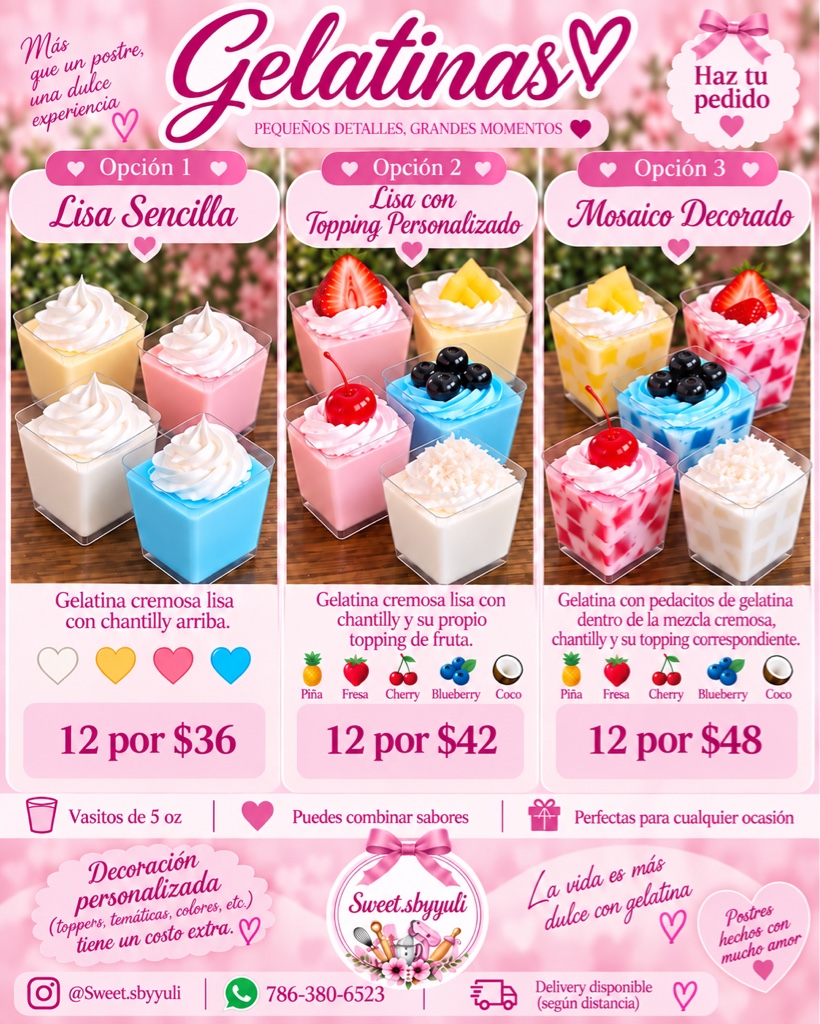 Gelatinas Personalizadas 💕