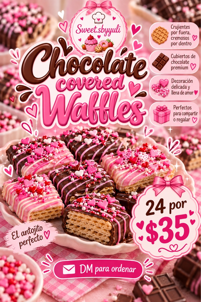 Chocolate Covered Waffles