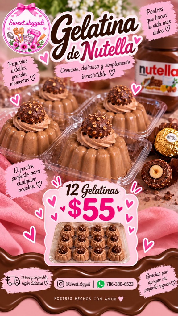 Gelatina de Nutella 🍫