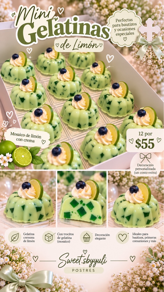 Gelatinas de Limón 🍋‍🟩