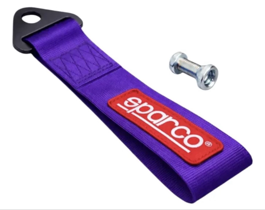 Tira De Remolque Sparco Funcional Decorativa Auto Camioneta Violeta