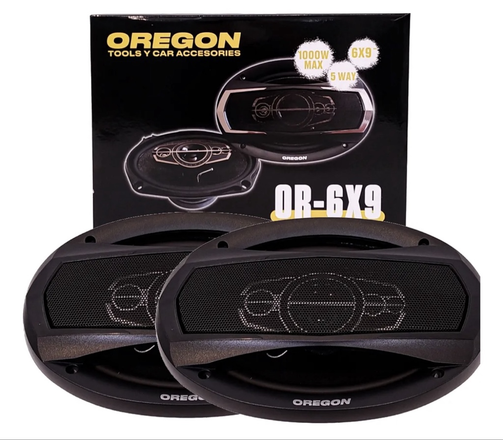 Juego De Parlantes Oregon 1000 Watts Max 5 Vias 6x9 Pulg