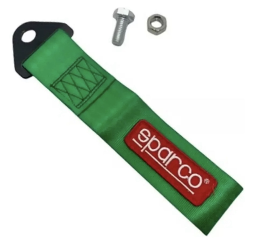 Cinta Sparco Gancho De Remolque verde