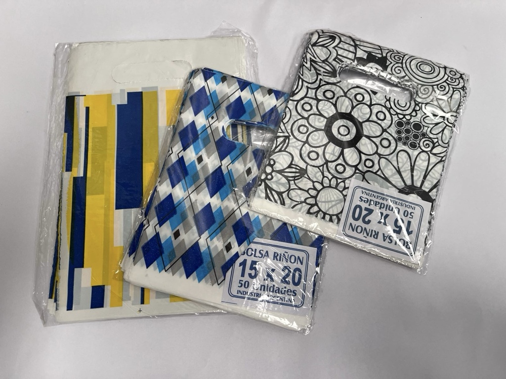 Bolsas Riñon 15x20 x50uds