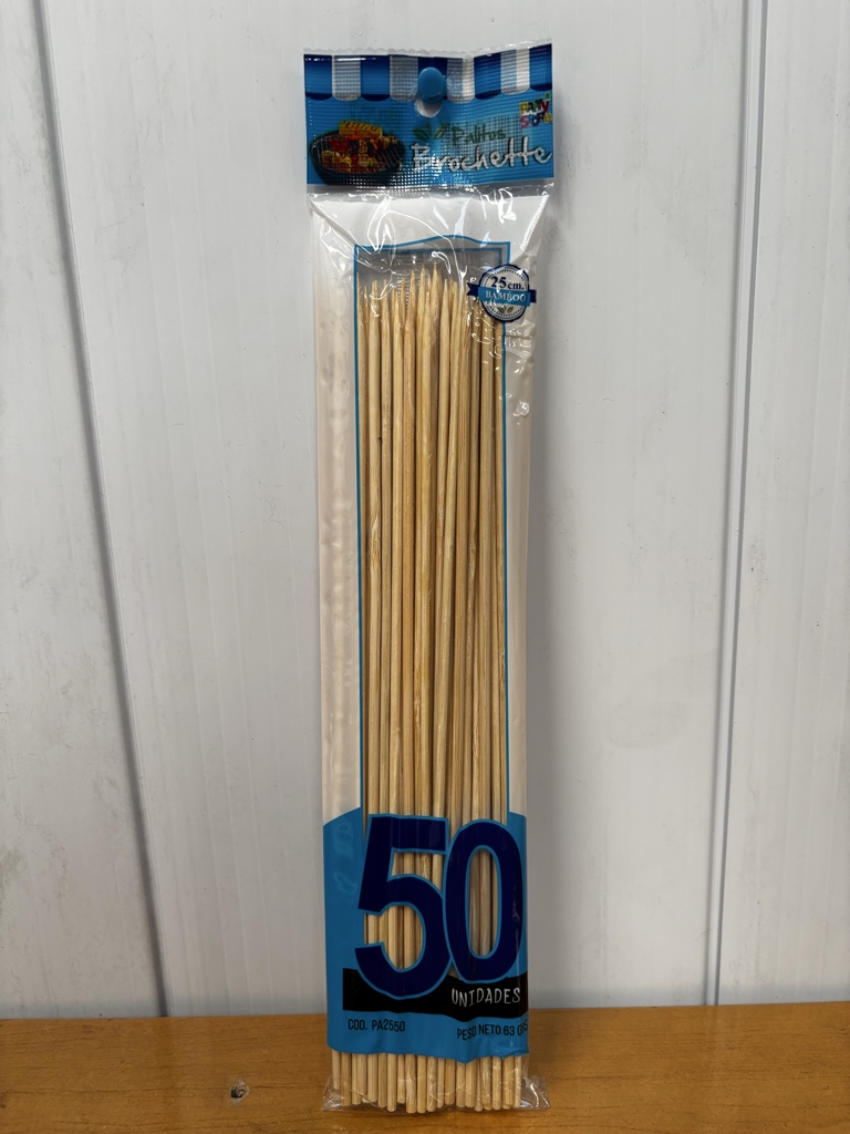 Palitos Brochett 25cm x50