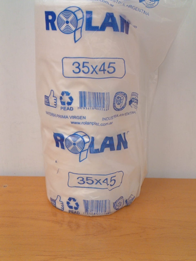 Rolan-Funda Azul-35x45-1,5kg x Rollo