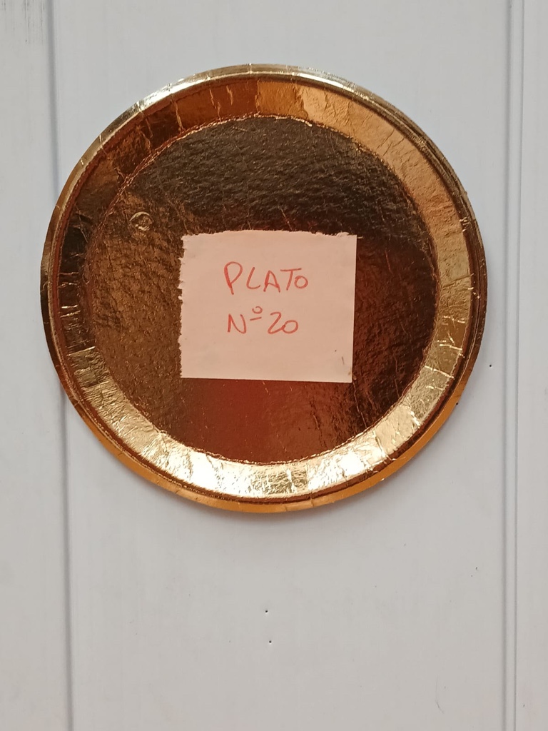 Platos Dorados 20 x50uds