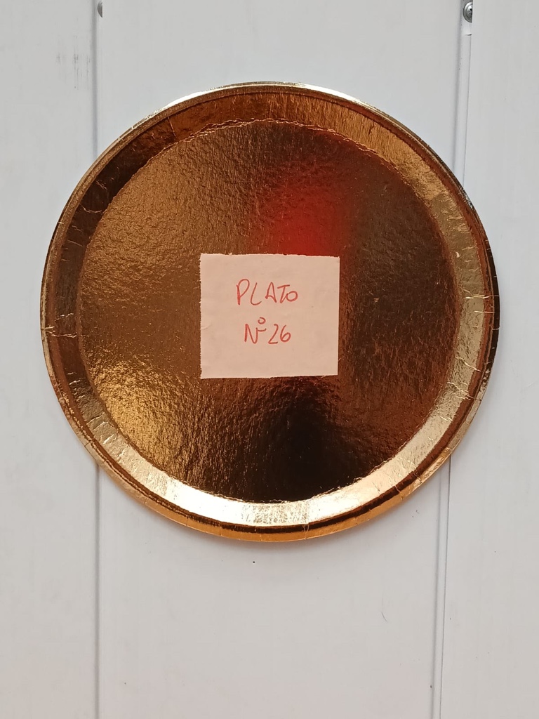 Platos Dorados 26x50uds
