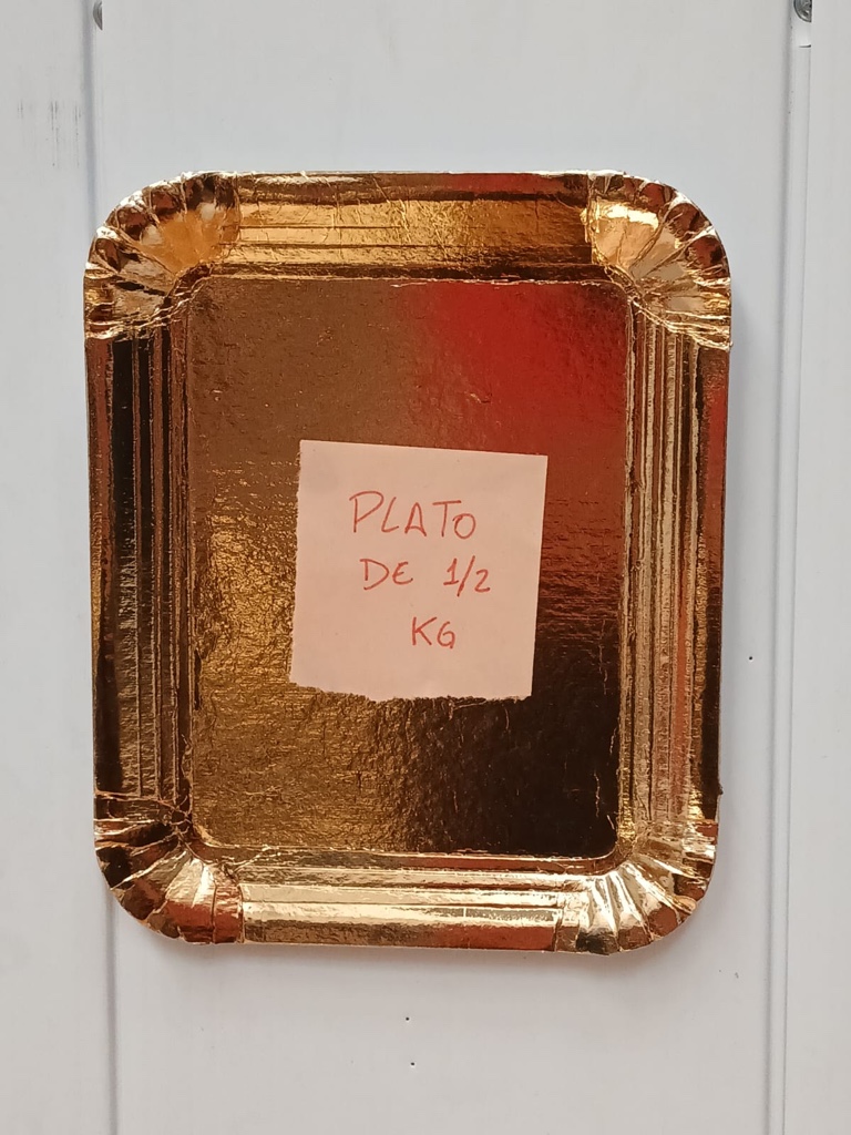 Platos Dorados 1/2 x50uds