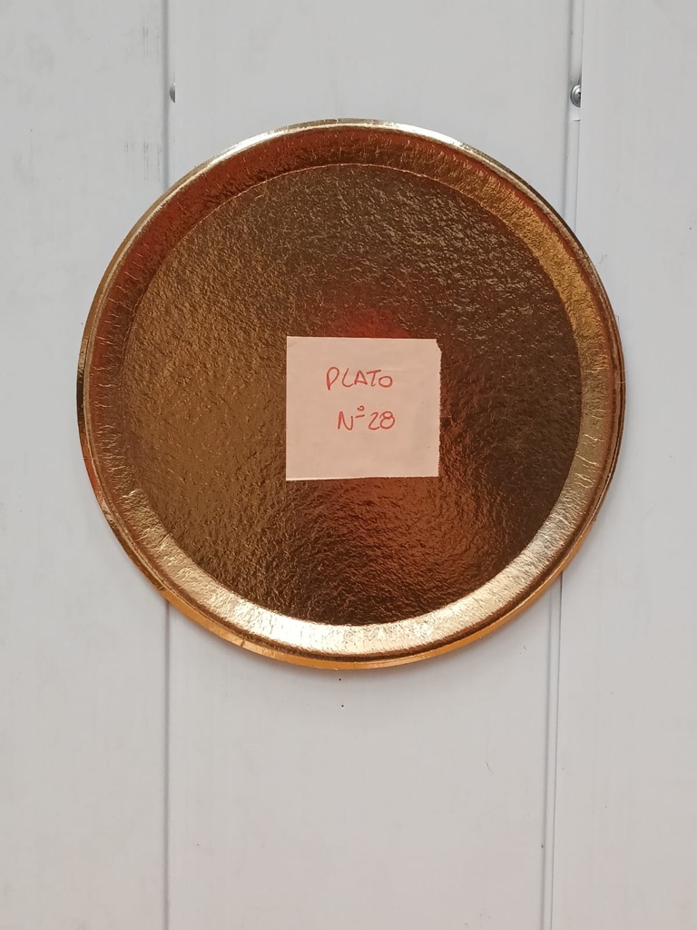 Platos Dorados 28 x50uds