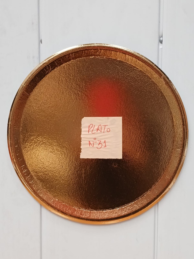 Platos Dorados 31 x50uds