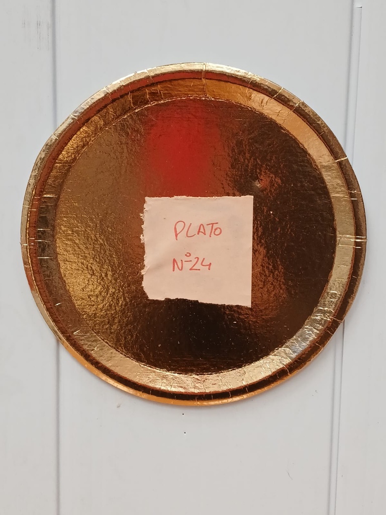 Platos Dorados 24 x50uds