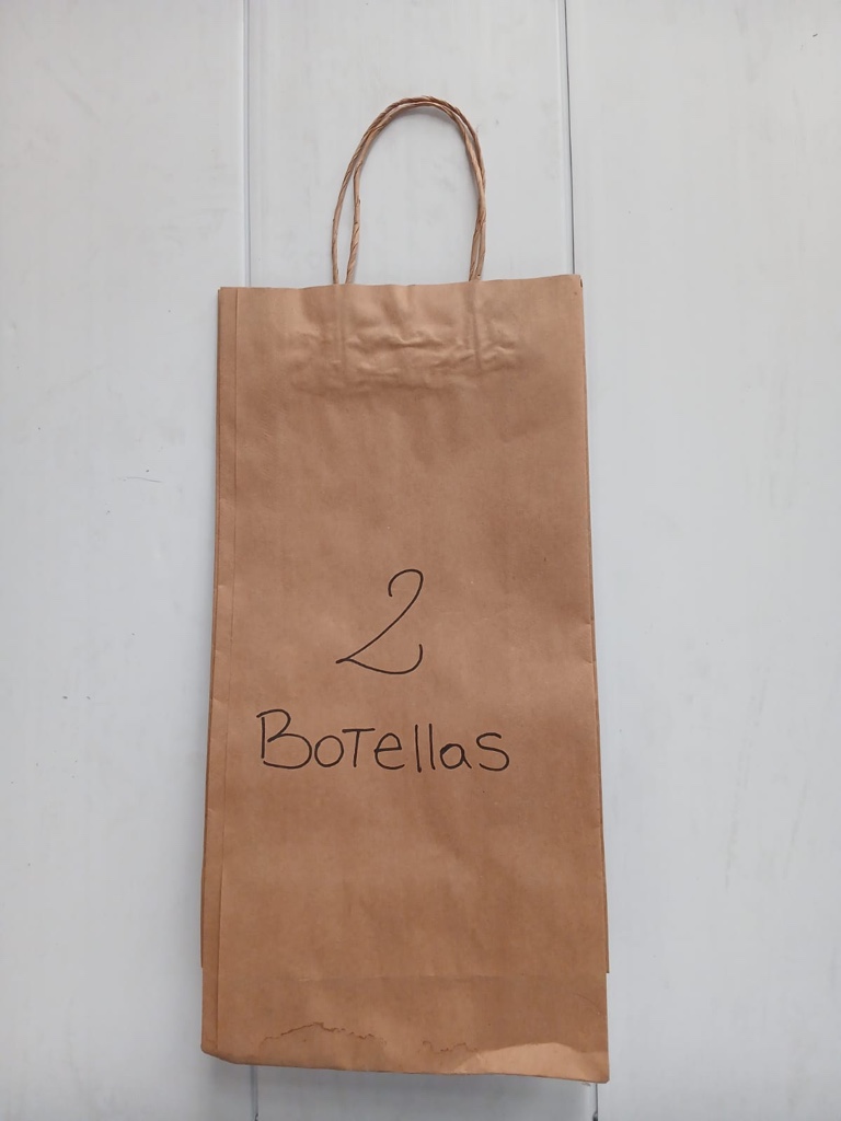 Bolsas c/Manija 2 Botellas x100uds