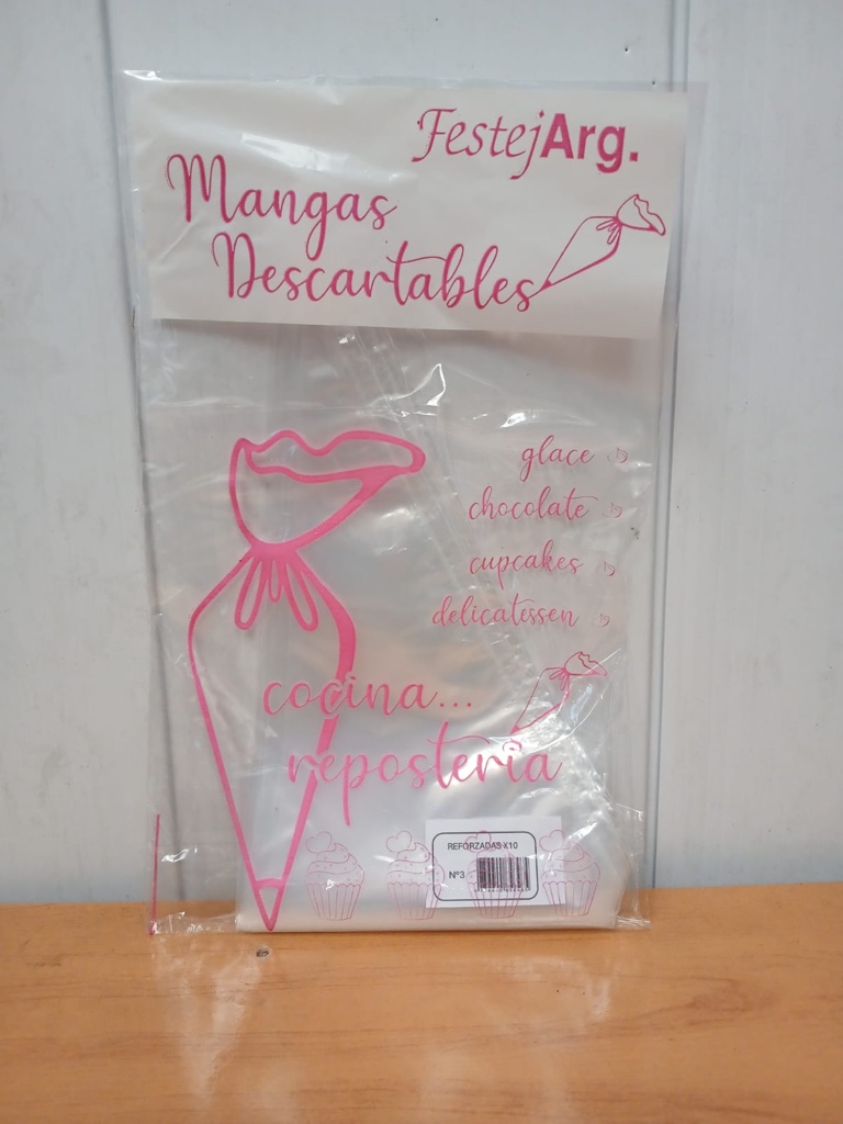 Mangas N-3 x Paquete 10uds