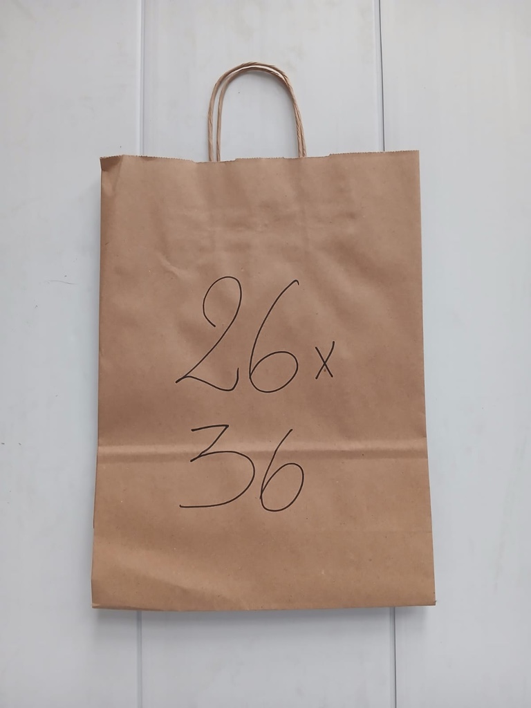 Bolsas c/Manija 26x36 x100uds