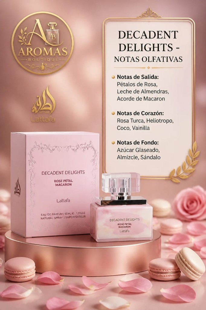 Decadent Delightals Rose Petal Macaron 50Ml