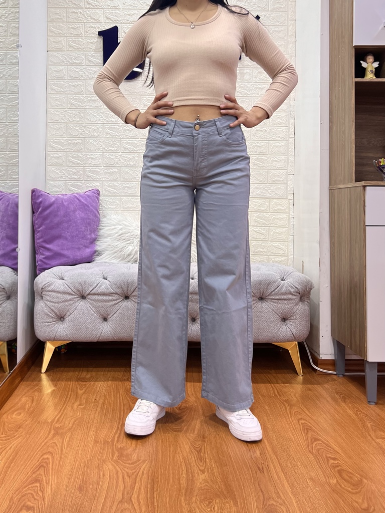 Wide Leg Gris