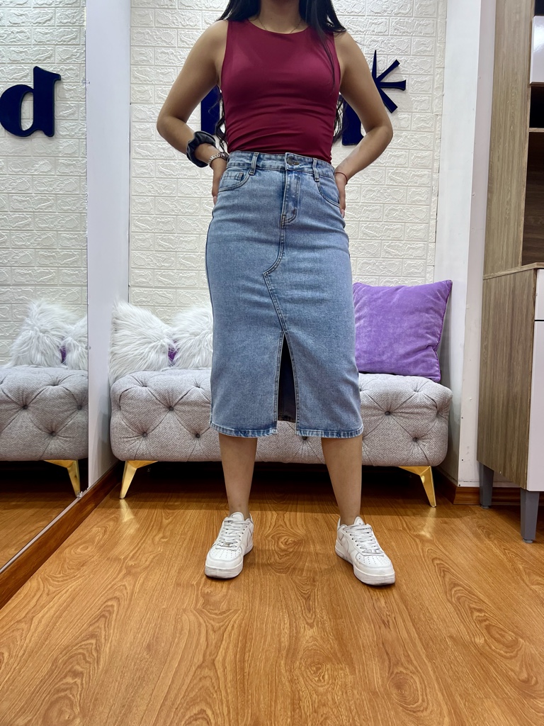 Falda Mi-di Estilo Pantalón
