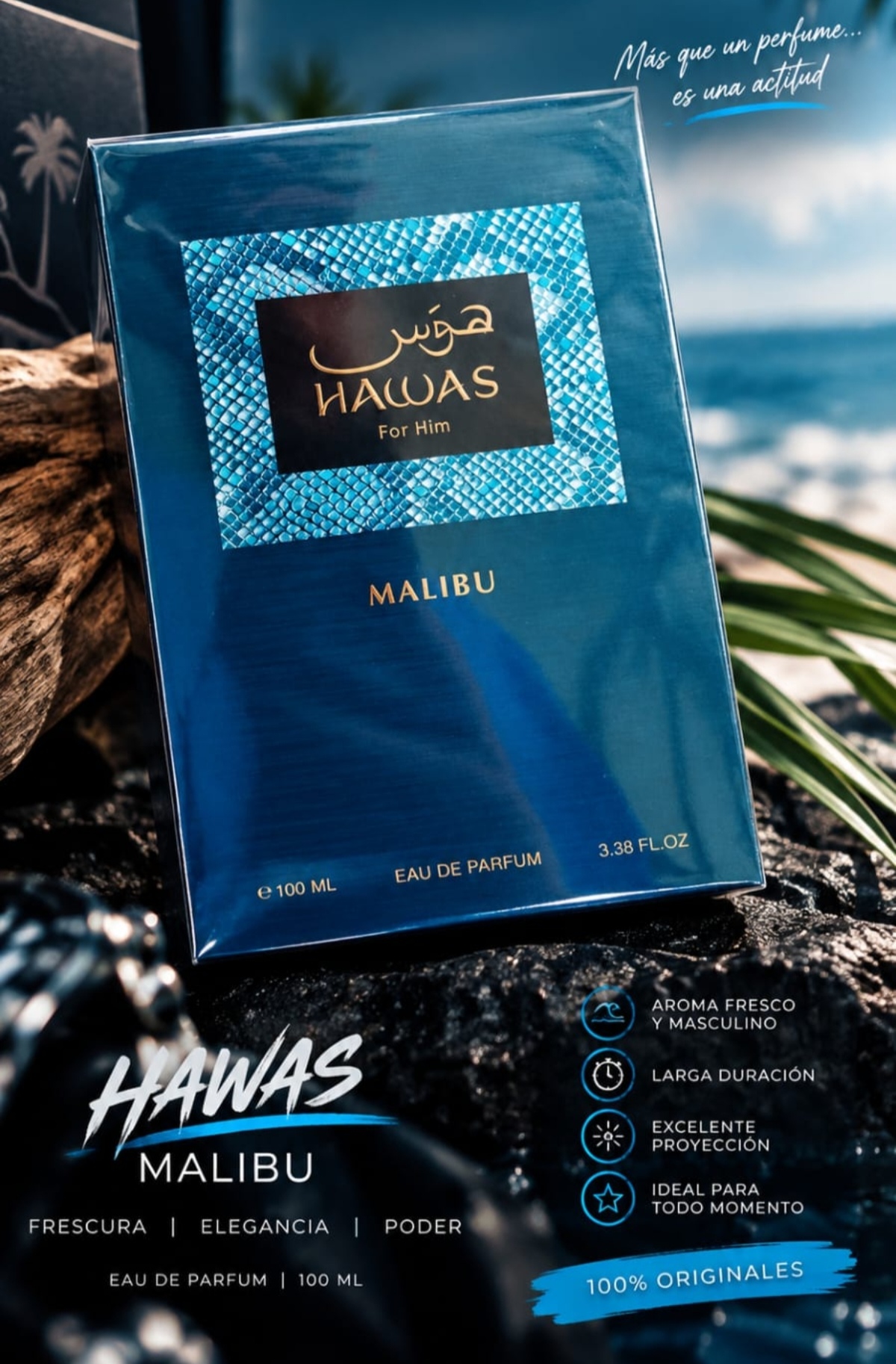 Perfume Hawas Malibu For Him Eau de Parfum 100 ml