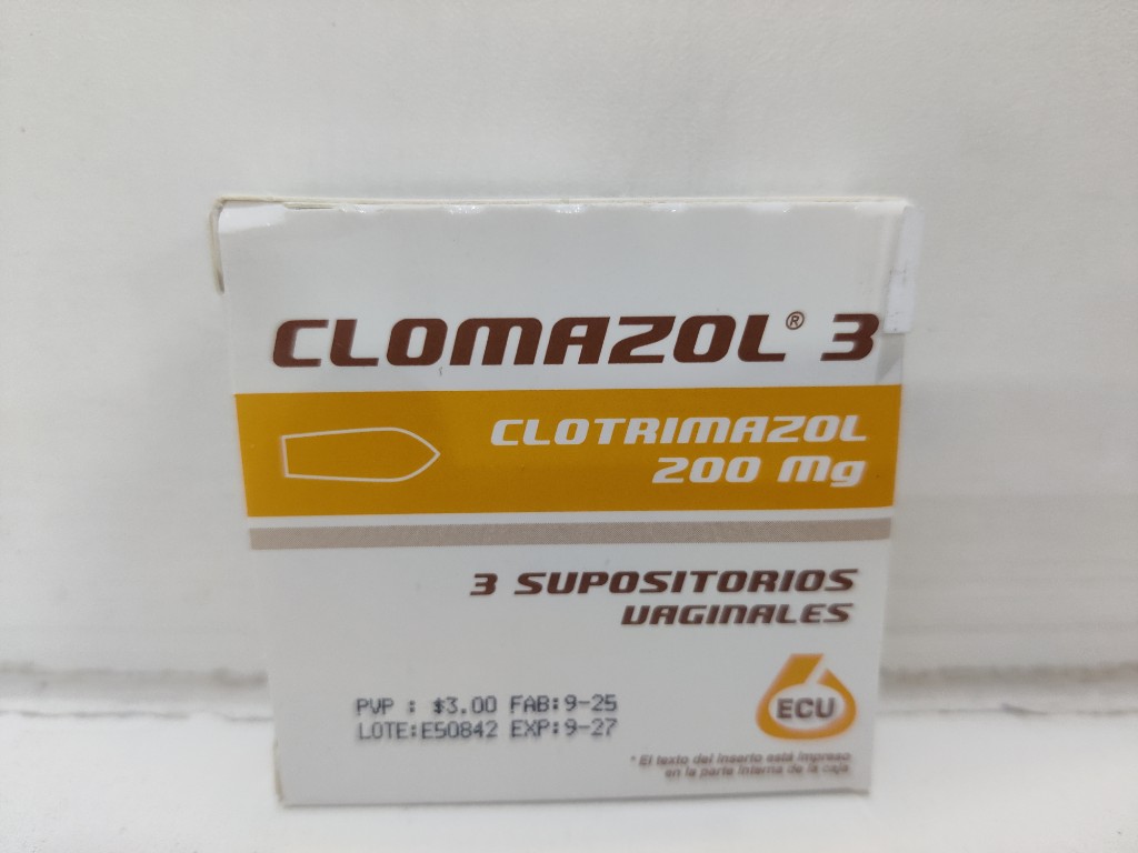 CLOMAZOL 3 SUPOSITORIOS VAGINALES