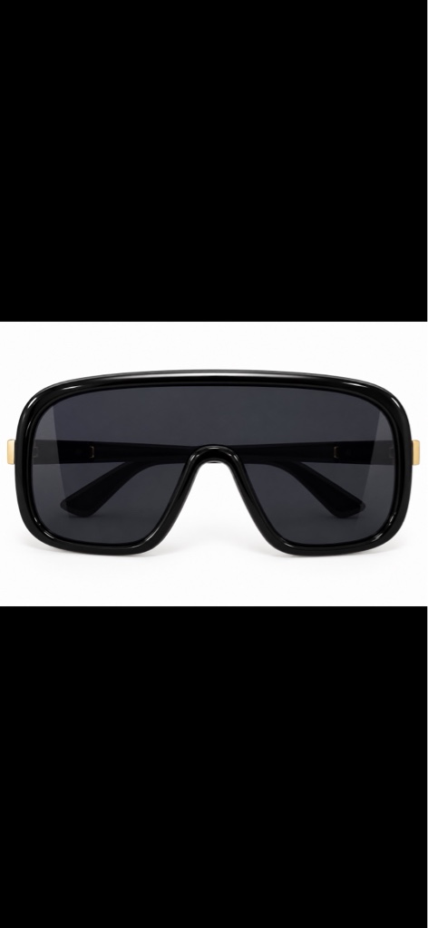Lentes negros oversized