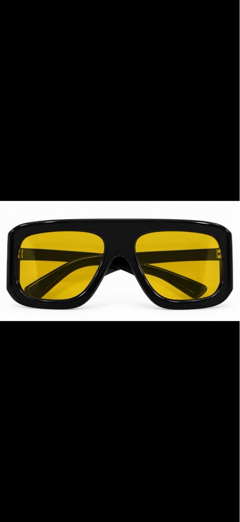 Lentes negros amarillos